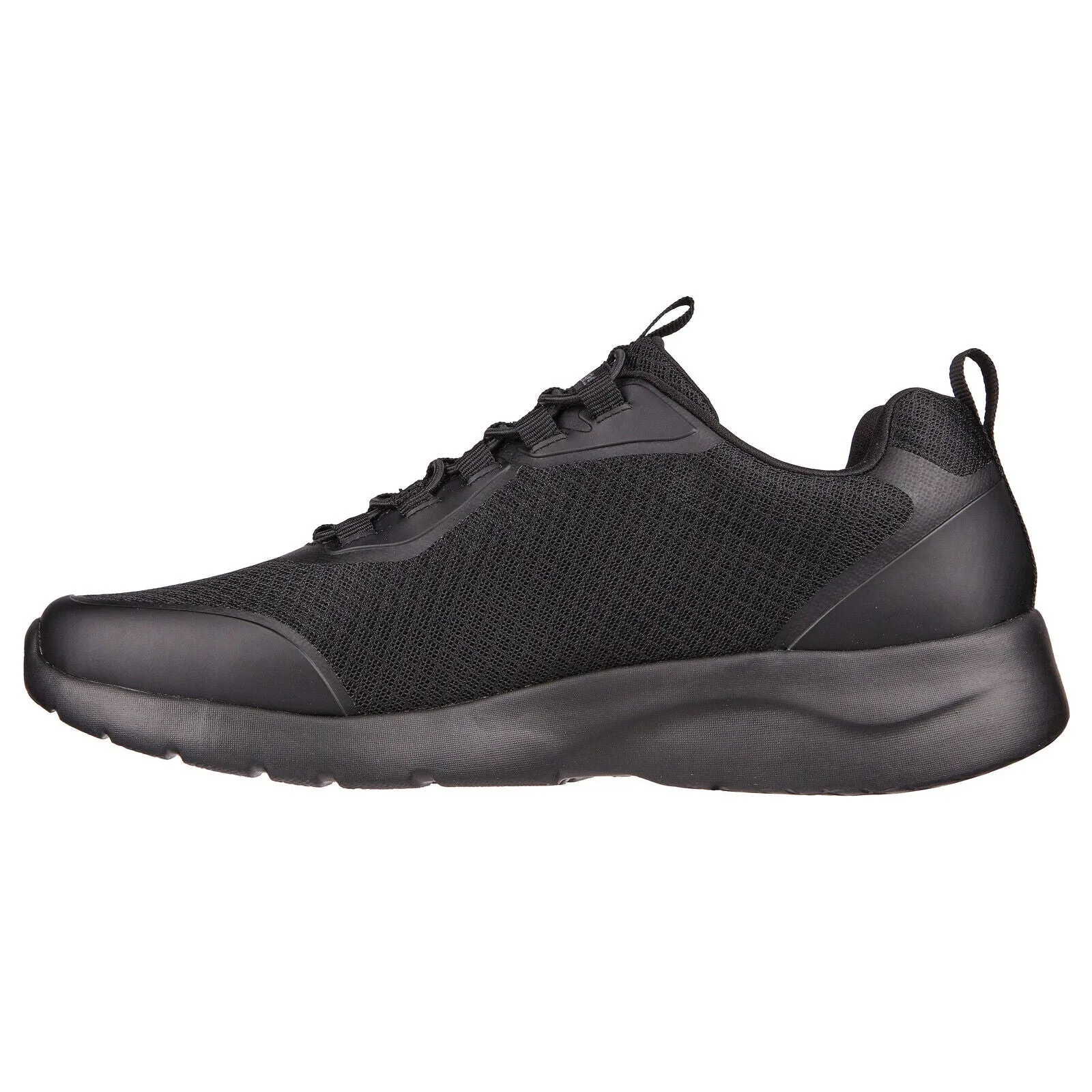 Skechers Mens Dynamite 2.0 Setner Black Slip On Lightweight Vegan Trainers Shoes