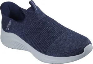 Skechers - Mens Ultra Flex 3.0 - Nezzo Slip On Shoes, Color Navy/Blue, Size: 9 W US