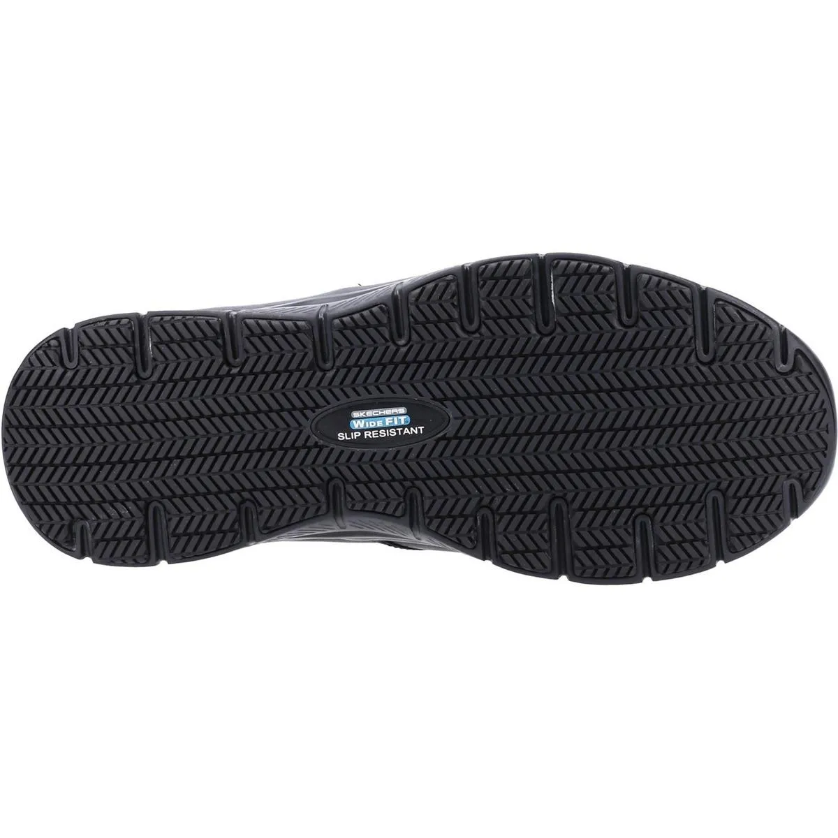 Skechers Workwear Bronwood Wide Slip Resistant Occupational Shoe Black