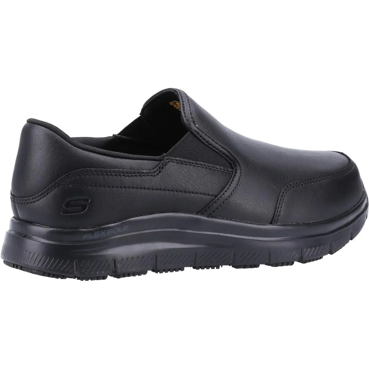 Skechers Workwear Bronwood Wide Slip Resistant Occupational Shoe Black