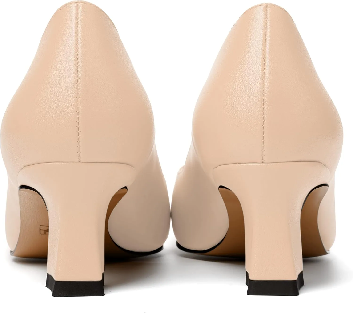 SKYSTERRY Womens Evening Slip On Fashion Pointed Toe Matte Spool Low Heel Pumps Shoes 2 Inch