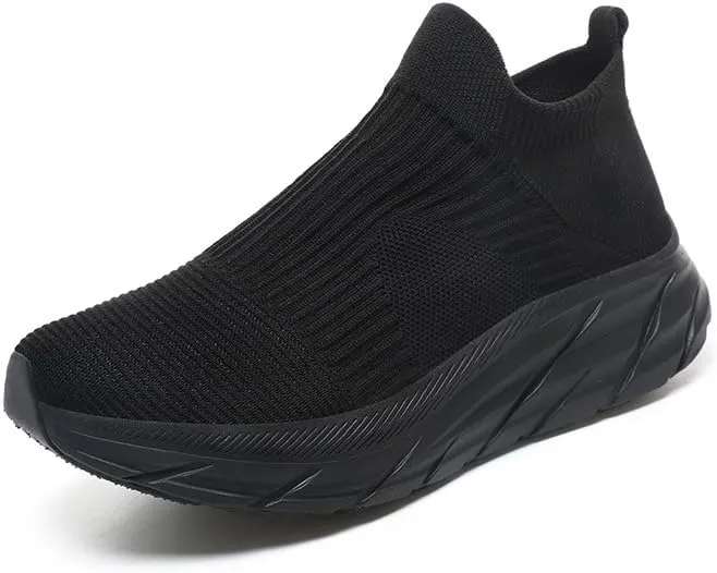 Slip On Sneakers Women Walking Shoes Women Mens Breathable Mesh Athletic Sneakers Cushioned Comfort Sole Tennis Shoes Womens Unisex