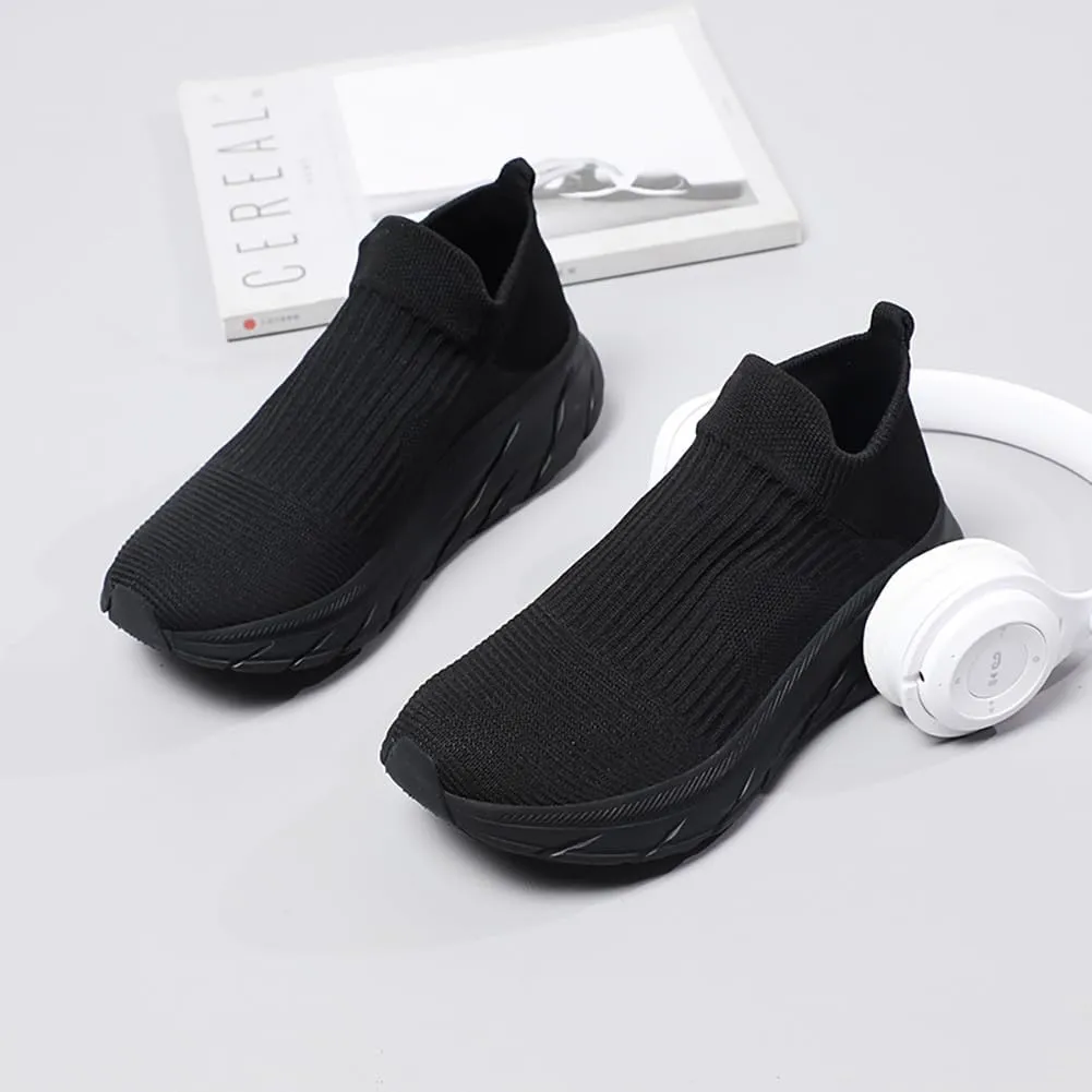 Slip On Sneakers Women Walking Shoes Women Mens Breathable Mesh Athletic Sneakers Cushioned Comfort Sole Tennis Shoes Womens Unisex