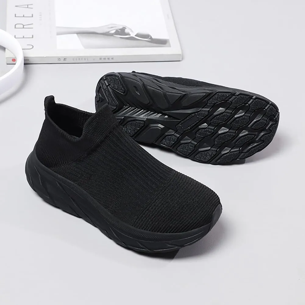 Slip On Sneakers Women Walking Shoes Women Mens Breathable Mesh Athletic Sneakers Cushioned Comfort Sole Tennis Shoes Womens Unisex