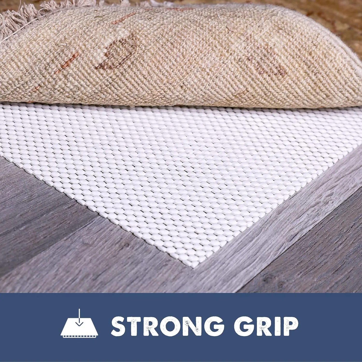 Slip-Stop Super Grip, 2 x 10 ft, Cushioned Non-Slip Rug Pad for Area Rugs and Runner Rugs, Rug Pad for Hardwood Floors