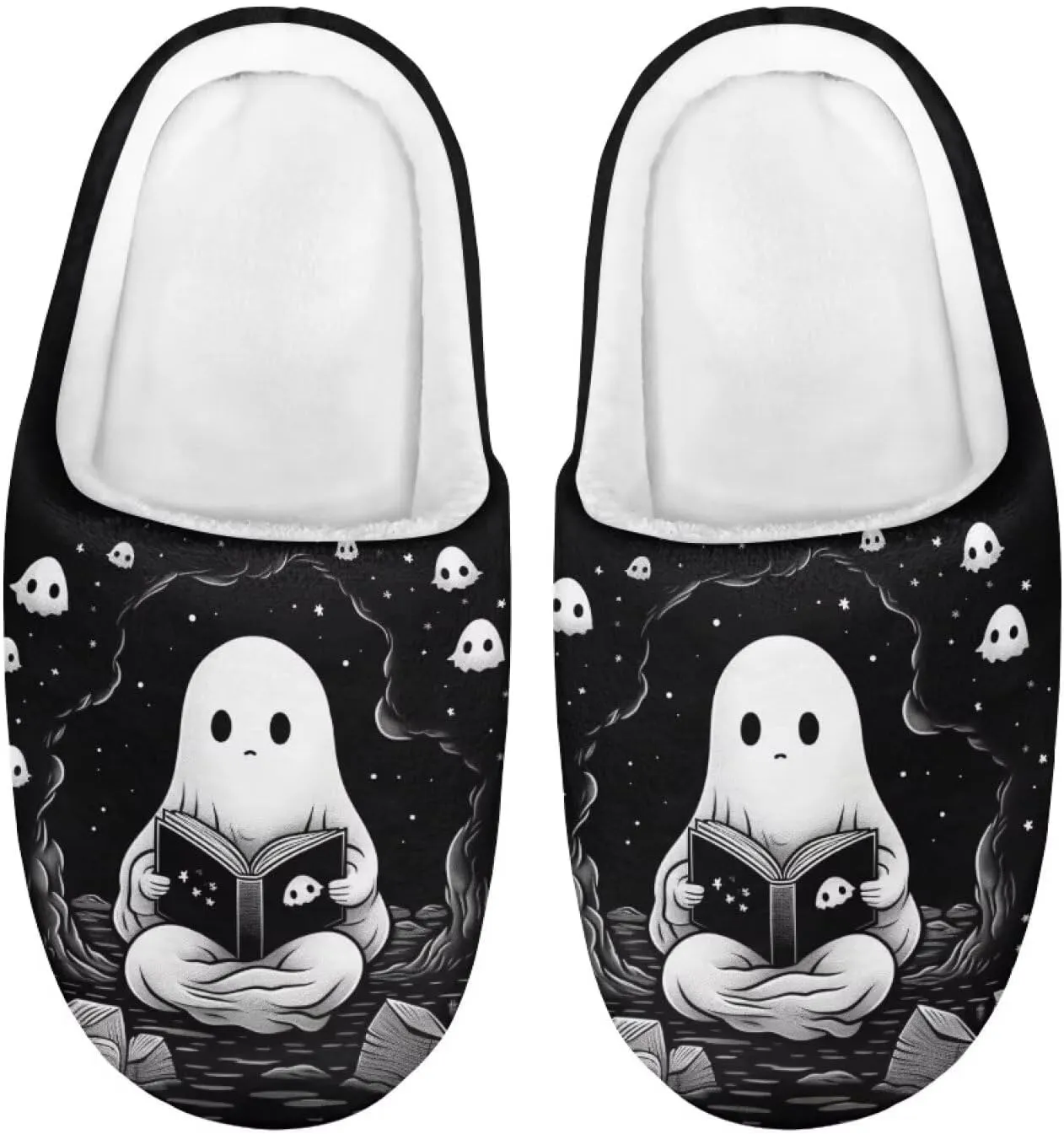 Slippers for Girls Kids Boys Size 9-15 Winter Warm Cotton Slippers Soft Slip On Shoes