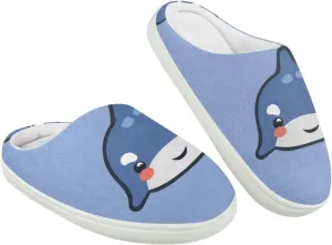Soft Cozy Slippers for Girls Comfort Warm Home Shoes Cute Animals Print House Slippers Non Slip Plush Slippers Washable for Indoor Outdoor US 9-15