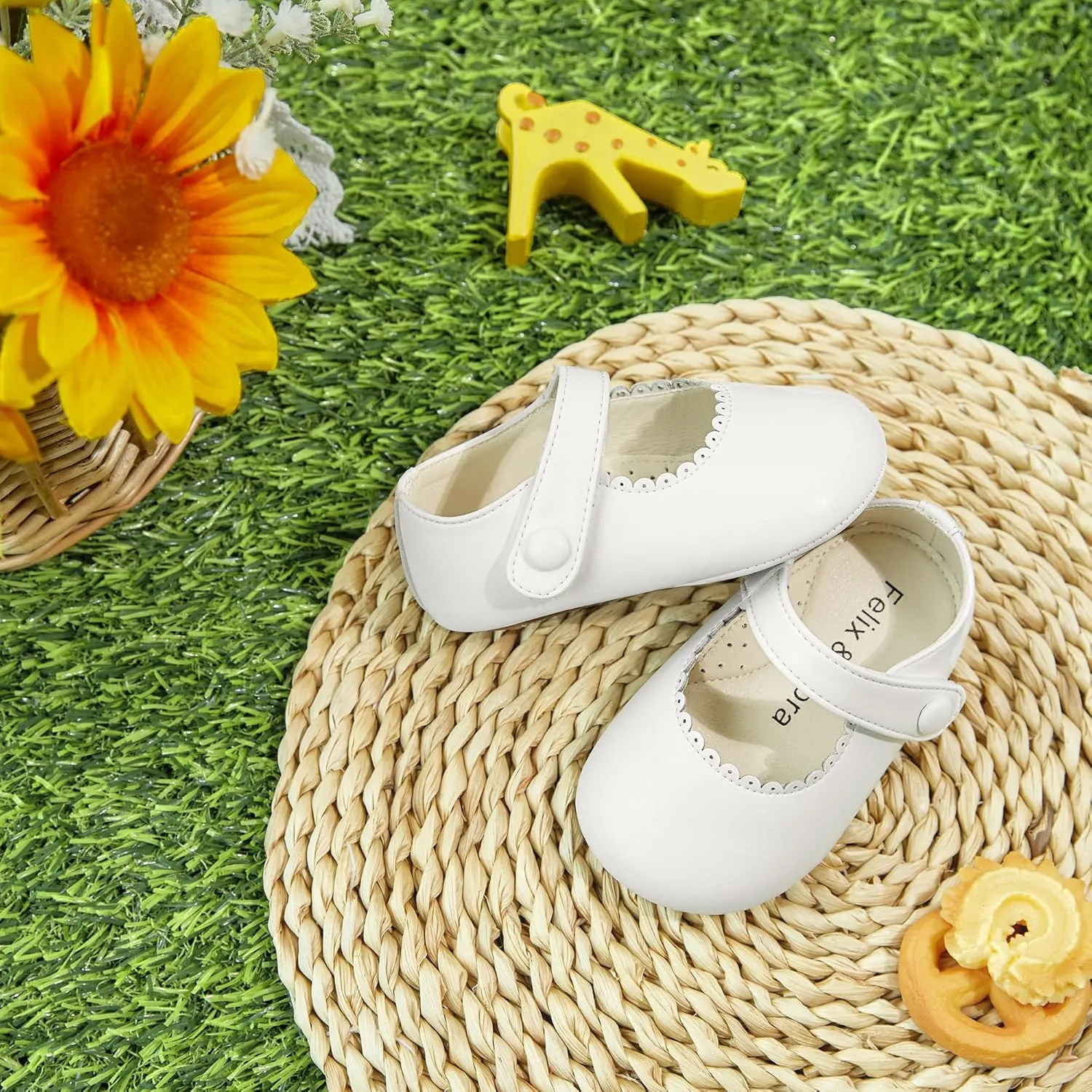 Soft Sole Baby Dress Shoes - Infant Baby Walking Shoes Moccasinss Rubber Sole Crib Shoes.