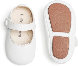 Soft Sole Baby Dress Shoes - Infant Baby Walking Shoes Moccasinss Rubber Sole Crib Shoes.