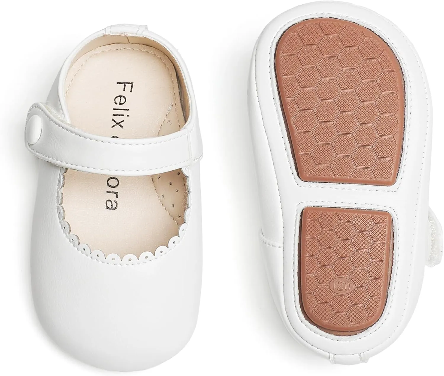 Soft Sole Baby Dress Shoes - Infant Baby Walking Shoes Moccasinss Rubber Sole Crib Shoes.