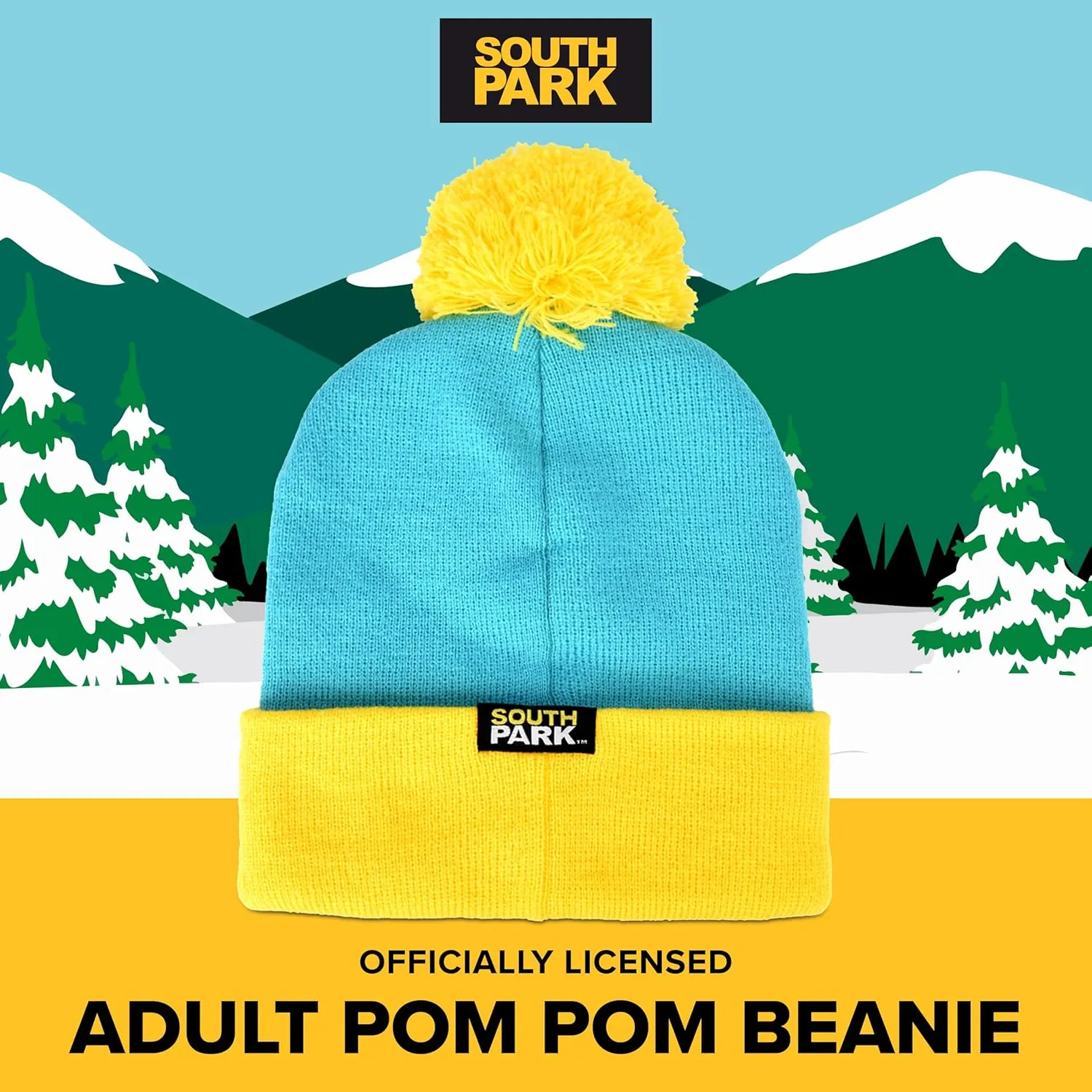 South Park Character Cosplay Headwear, Stan Marsh, Kyle Broflovski, Eric Cartman, and Kenny McCormick Designs