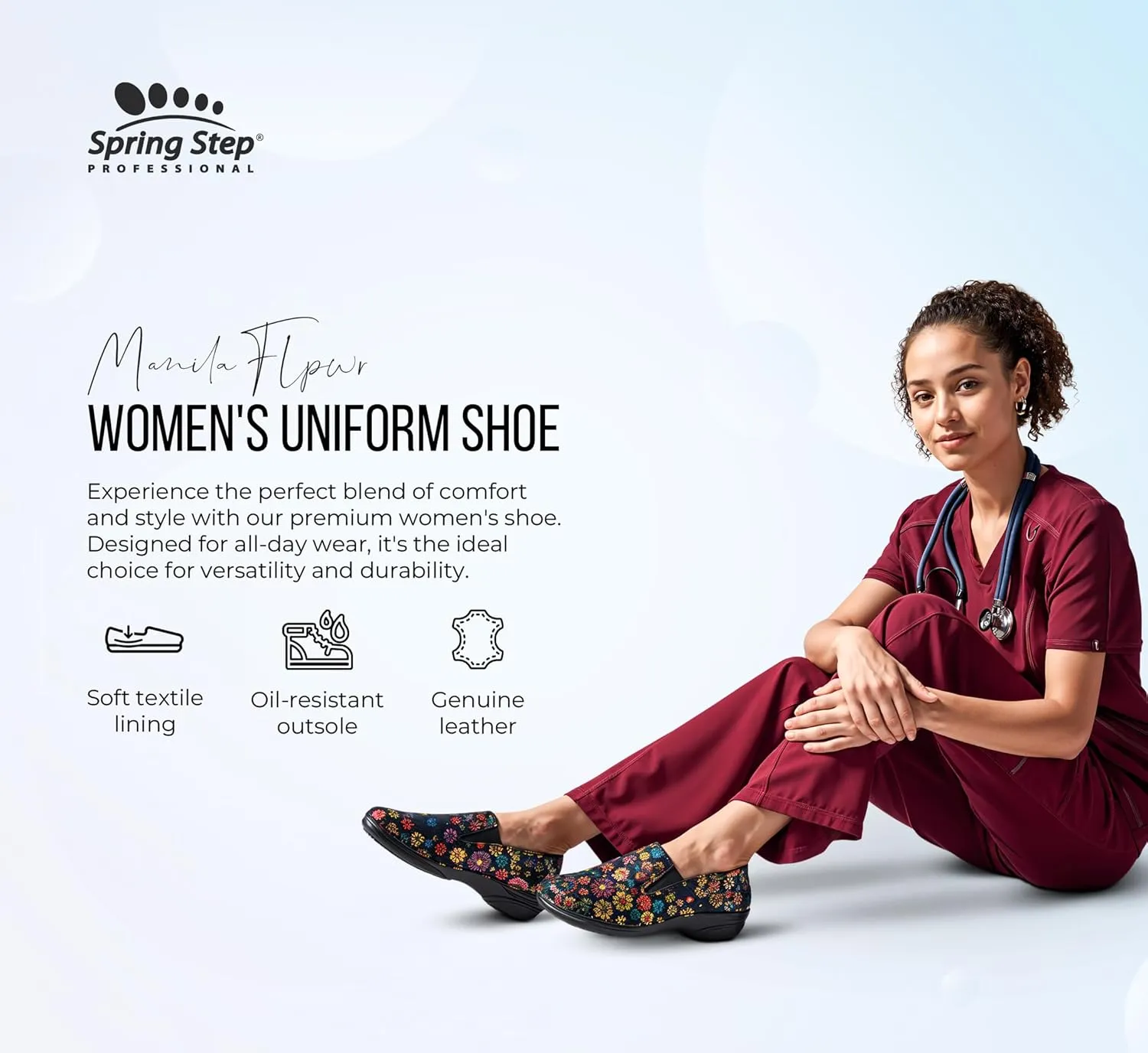 Spring Step Women's Manila-flpwr Uniform Dress Shoe