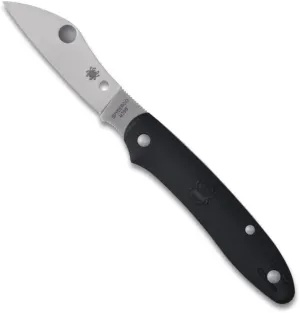 Spyderco Roadie XL Non-Locking Lightweight Knife with M398 Steel Blade and Plastic Black Handle - PlainEdge - C267BKP