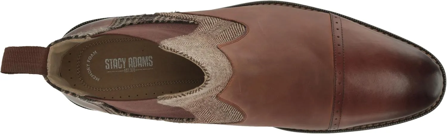 STACY ADAMS Men's Finney Cap Toe Chelsea Boot