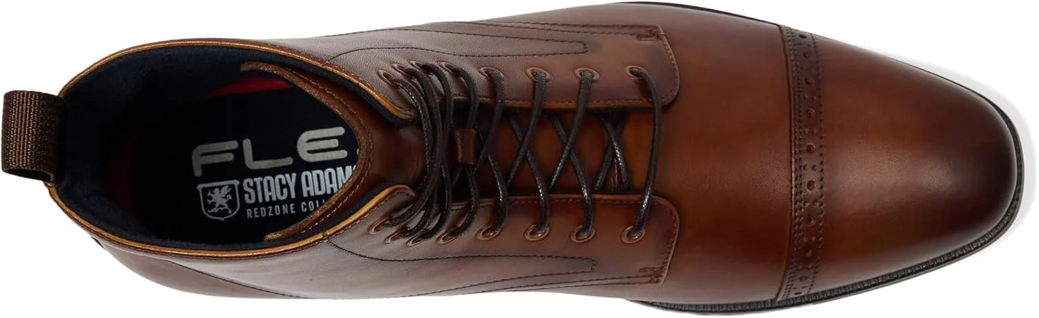 Stacy Adams Men's Henry Cap Toe Lace-up Boot Fashion