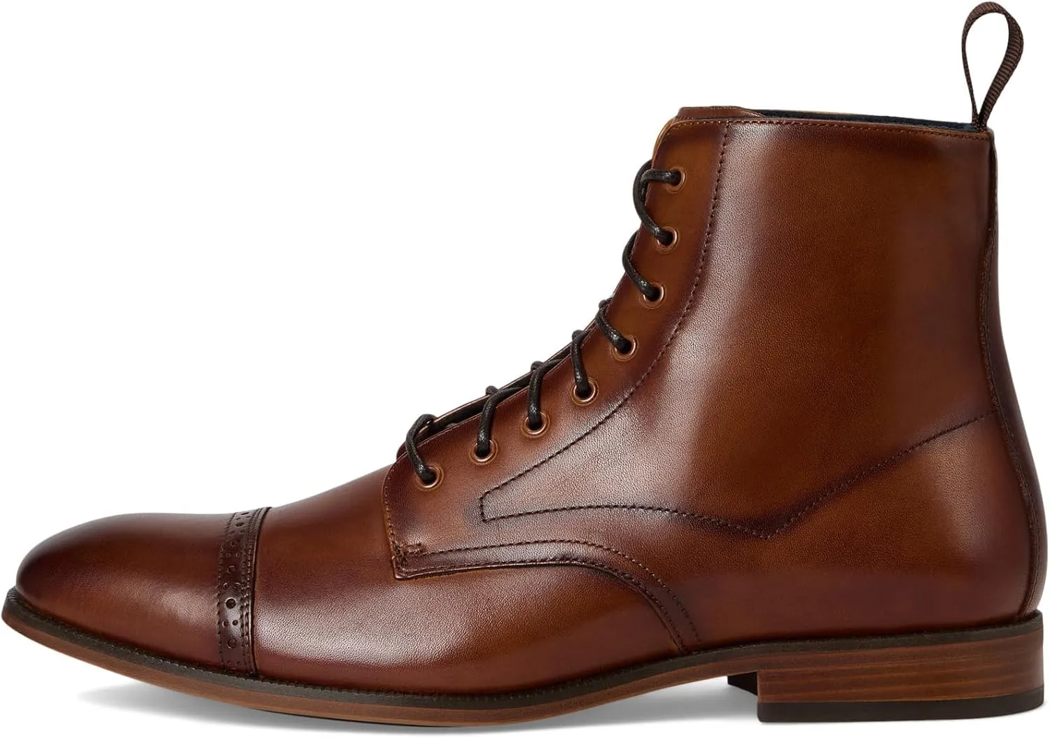 Stacy Adams Men's Henry Cap Toe Lace-up Boot Fashion