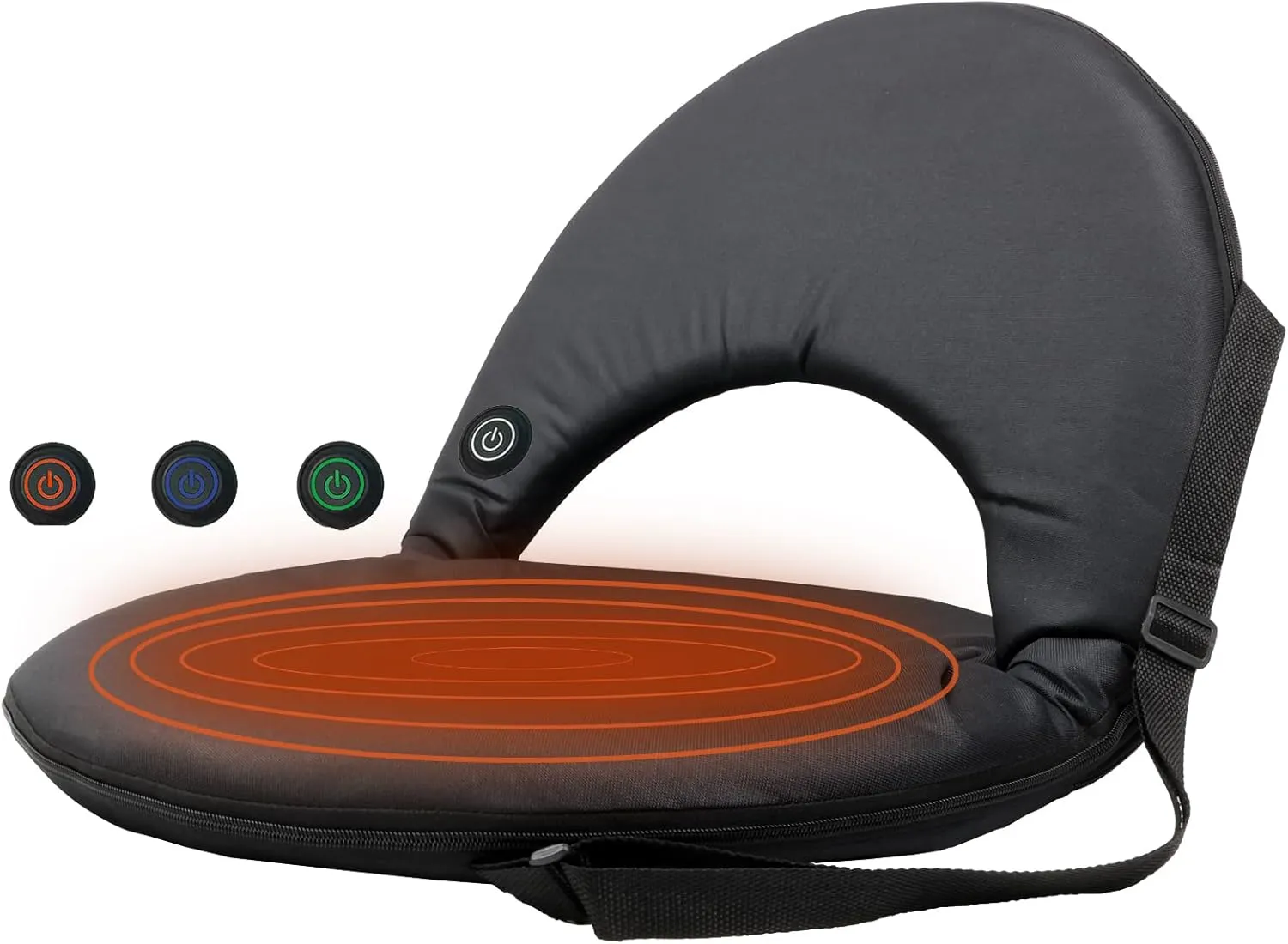 Stadium seats with back support, Stadium seat cushion,Bleacher seat, Folding floor chair with back support, Foldable extra thick comfort cushions, Reclining back support,shoulder straps & storage bag