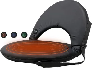 Stadium seats with back support, Stadium seat cushion,Bleacher seat, Folding floor chair with back support, Foldable extra thick comfort cushions, Reclining back support,shoulder straps & storage bag