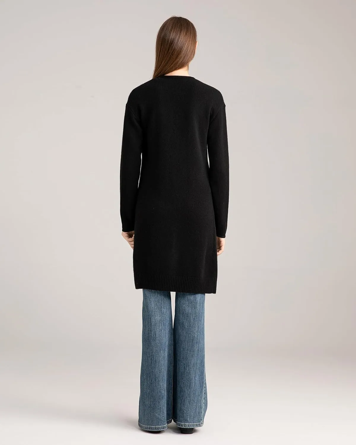 State Cashmere Long Sweater Cardigan Women 100% Pure Cashmere Cardigan with Pockets Cashmere Cardigans for Women