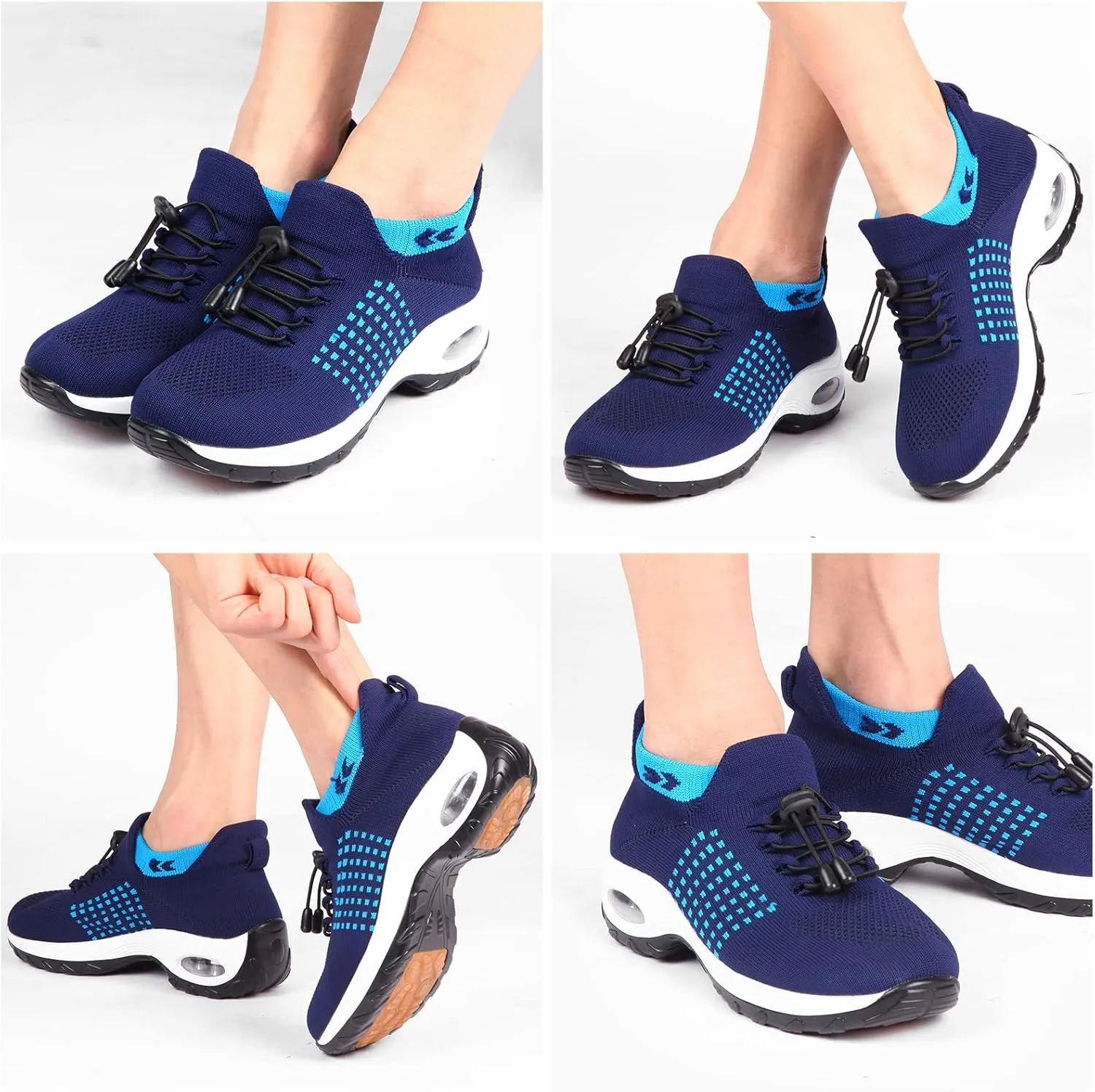STUNAHOME Orthopedic Sneakers Breathable Women Walking Shoes Slip on Trainers Women's Comfortable Casual Ladies Athletic Shoe Thick Bottom