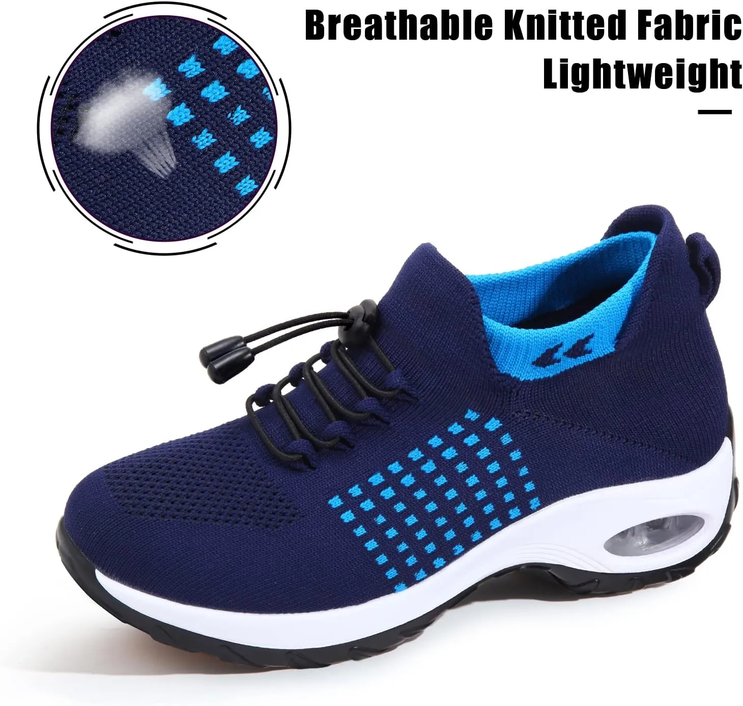 STUNAHOME Orthopedic Sneakers Breathable Women Walking Shoes Slip on Trainers Women's Comfortable Casual Ladies Athletic Shoe Thick Bottom