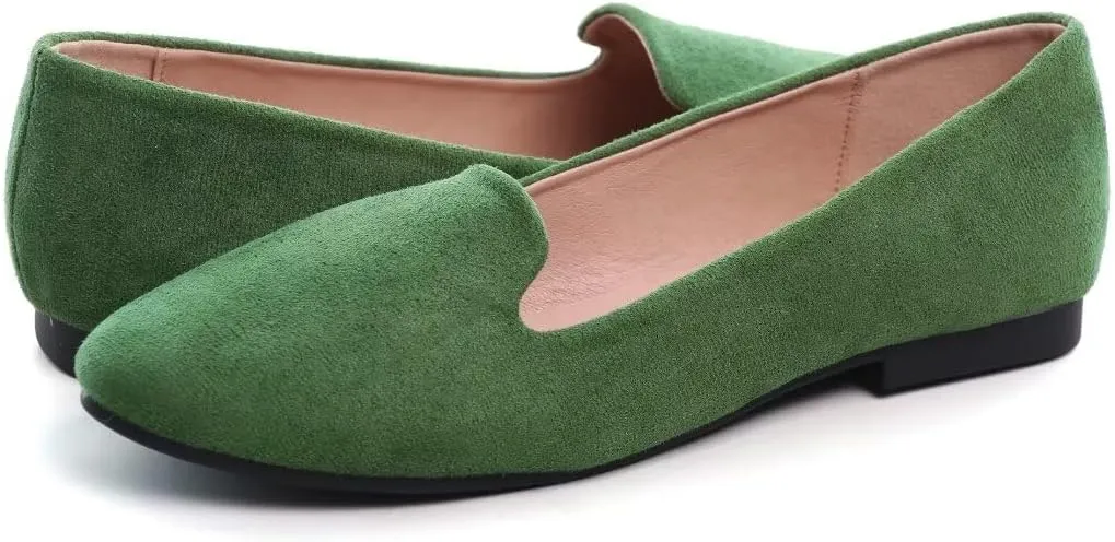 Stunner Women Cute Slip-On Ballet Shoes Soft Solid Classic Pointed Toe Flats