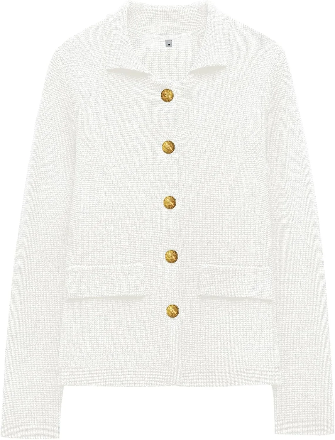SuperPrity Cardigan Sweaters for Women Long Sleeve Lightweight Cropped Knit Blazer Button Jacket 2024 Fashion Fall Outfits