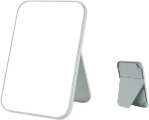 Table Desk Vanity Makeup Mirror Household Makeup Mirror Desktop Foldable Standing High-Definition Makeup Mirror Portable Square Makeup Mirror Portable Small Cosmetic Mir