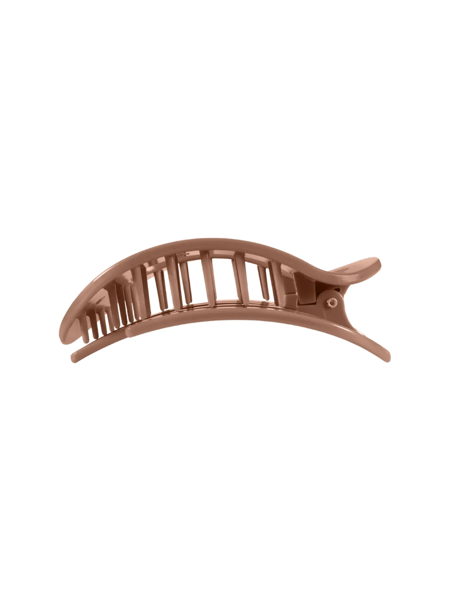Teleties Flat Round Medium Hair Clip - Mocha Mousse