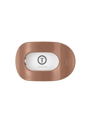 Teleties Flat Round Medium Hair Clip - Mocha Mousse
