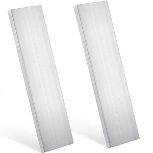 Therwen 2 Pcs 3/8"(10mm) x 3"(75mm) Aluminum Flat Bar 12" Long 6061 General Purpose Plate Extruded Aluminum Bar Solid Extruded Plate Mill Stock