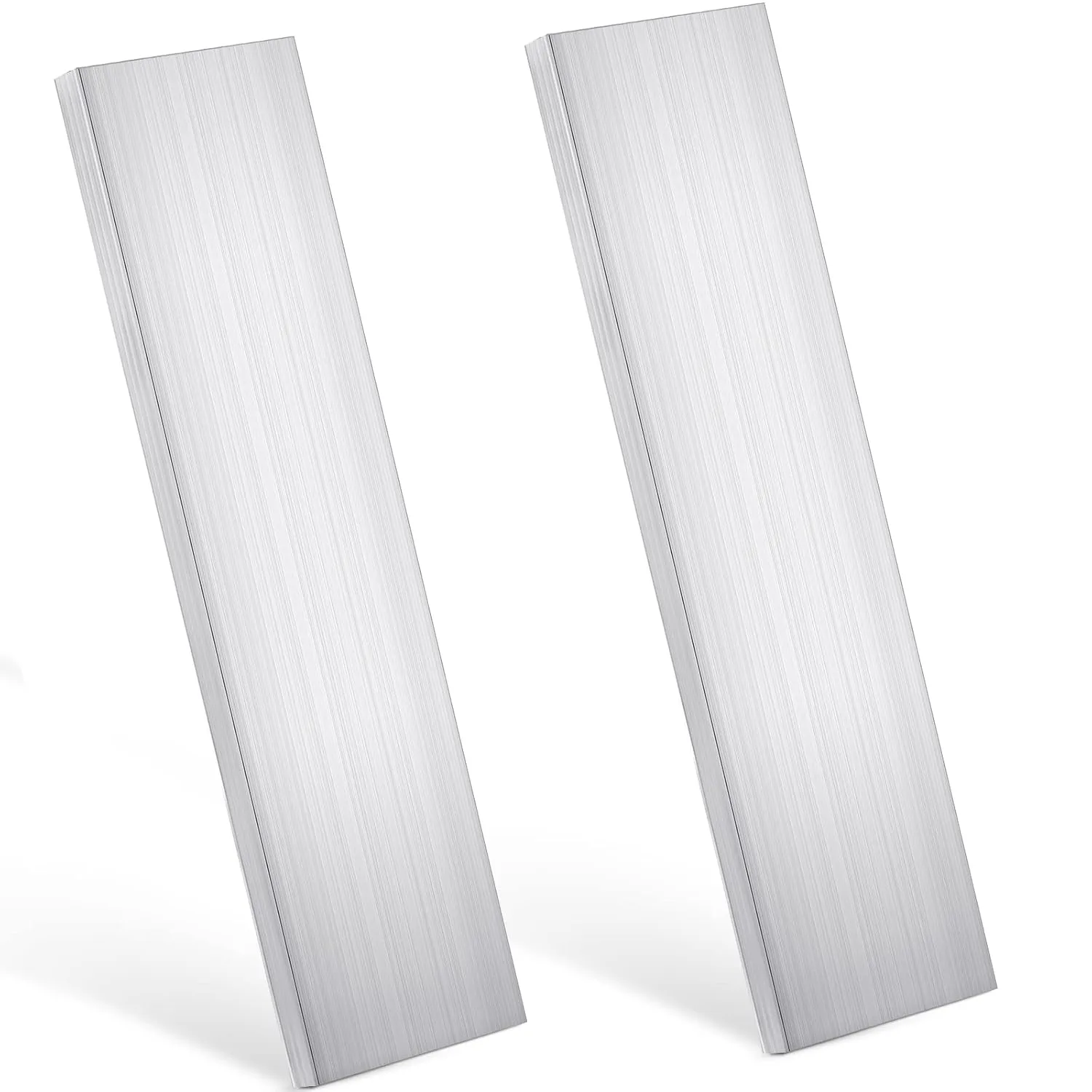 Therwen 2 Pcs 3/8"(10mm) x 3"(75mm) Aluminum Flat Bar 12" Long 6061 General Purpose Plate Extruded Aluminum Bar Solid Extruded Plate Mill Stock