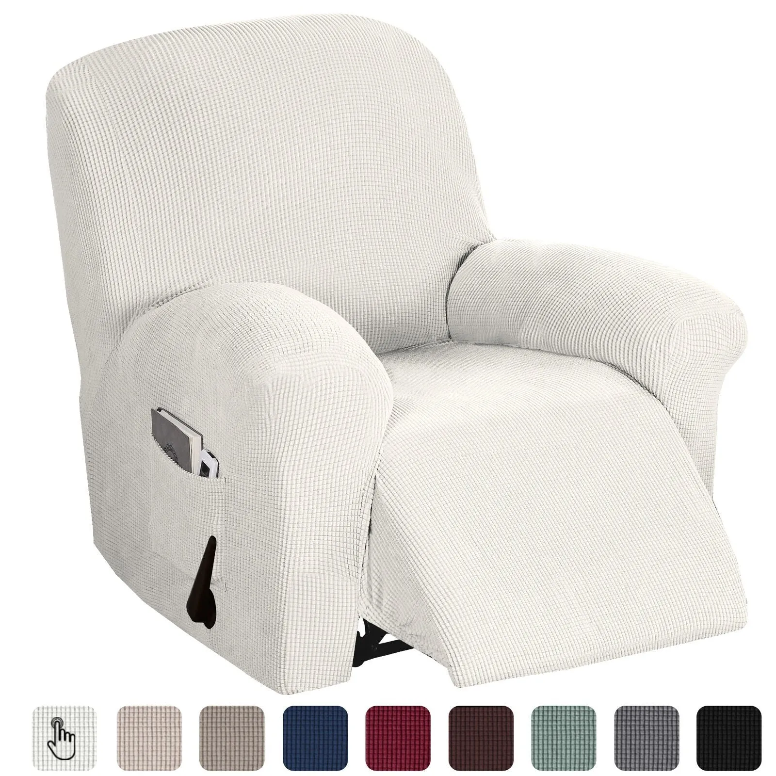 Thick & Soft Jacquard Recliner Chair Cover