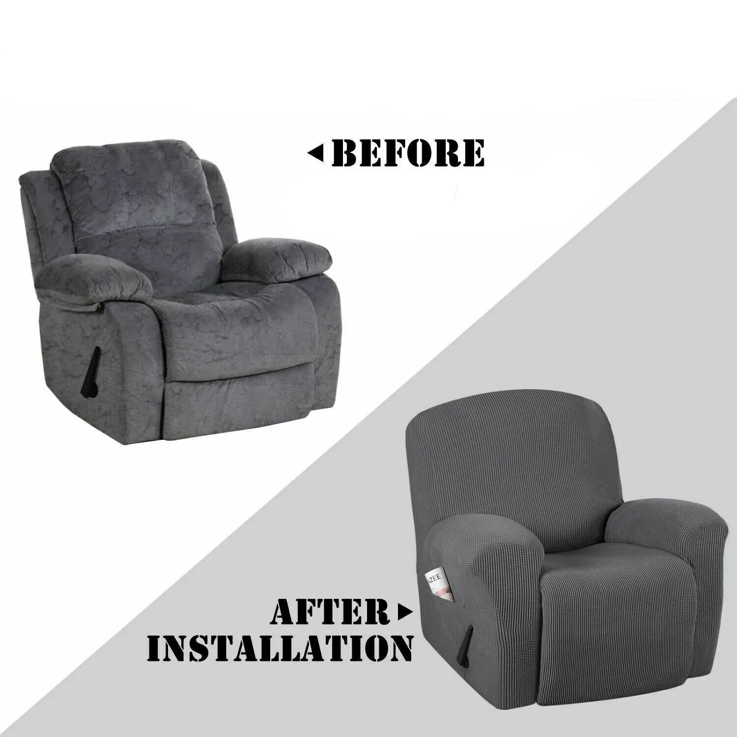 Thick & Soft Jacquard Recliner Chair Cover
