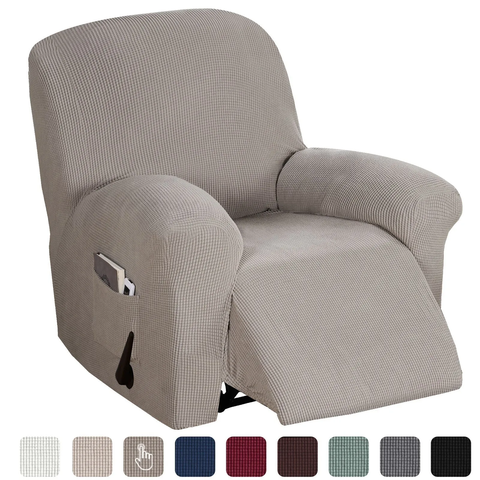 Thick & Soft Jacquard Recliner Chair Cover