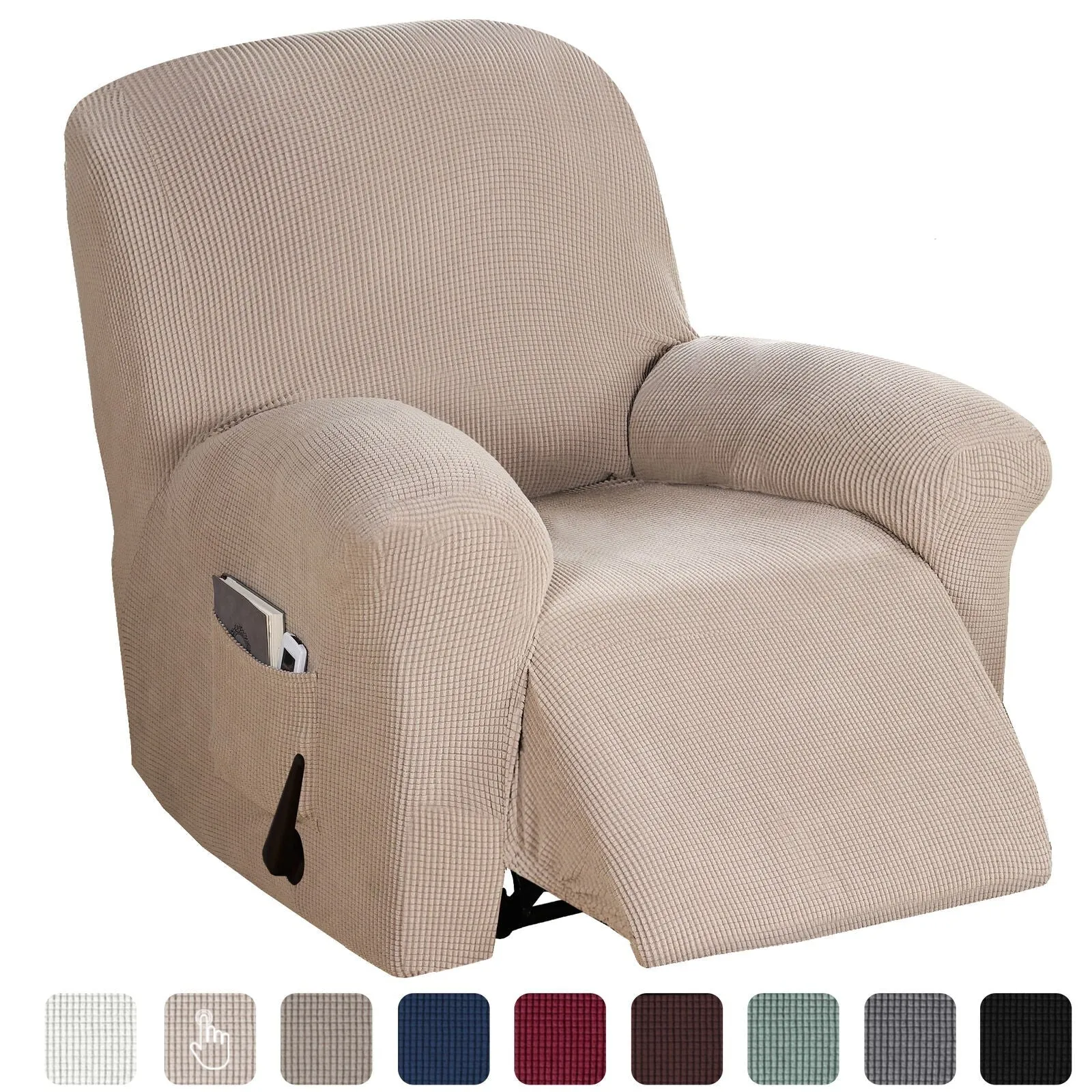 Thick & Soft Jacquard Recliner Chair Cover