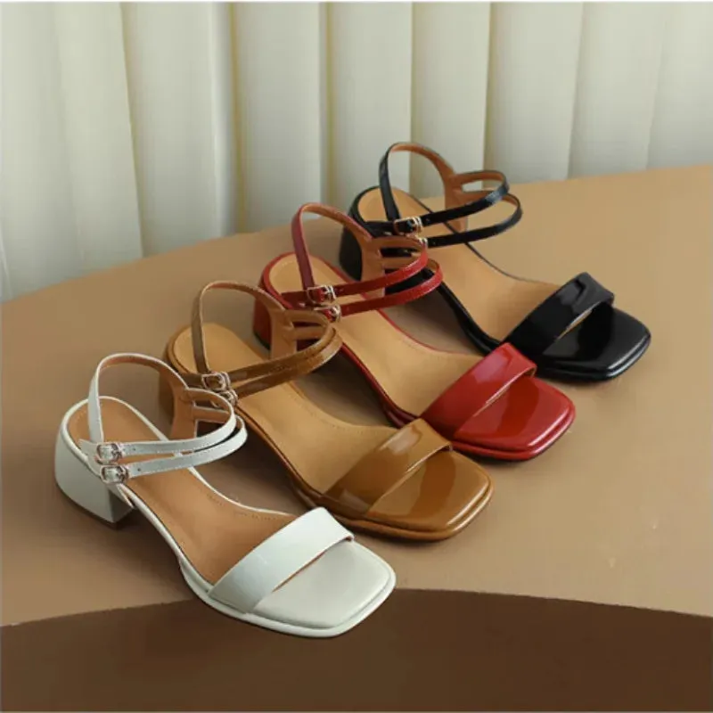 Tina - Orthopedic Square Heel Sandals