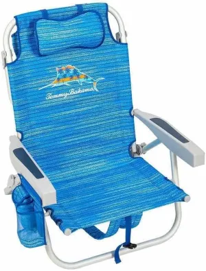 Tommy Bahama Backpack Cooler Beach Chairs - Blue Marlin