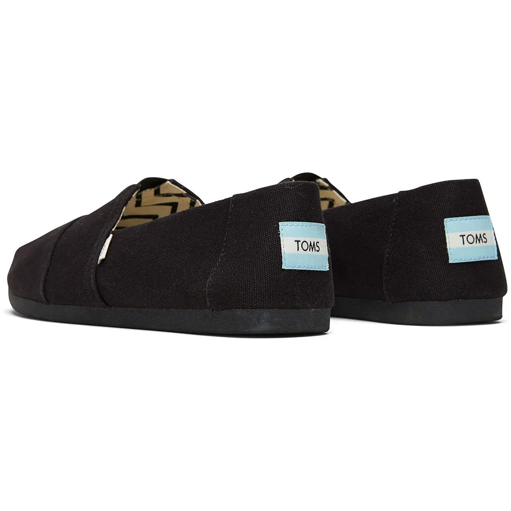 Toms Alpargata Blk/blk Rec Cttn Can Shoes