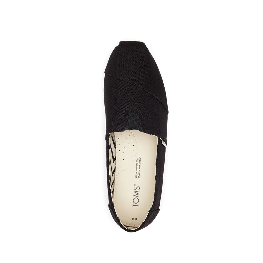 Toms Alpargata Blk/blk Rec Cttn Can Shoes