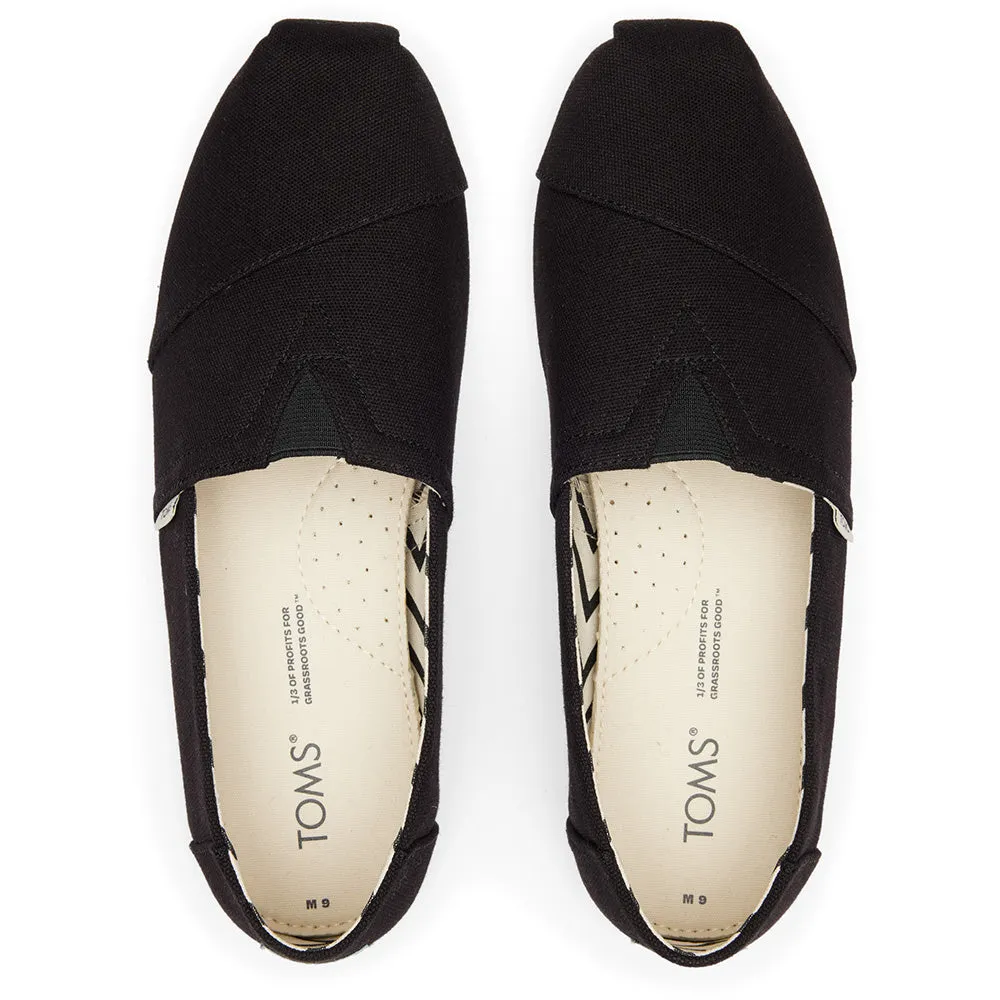 Toms Alpargata Blk/blk Rec Cttn Can Shoes