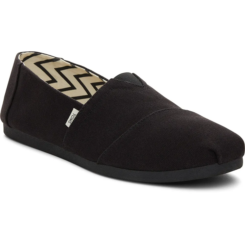 Toms Alpargata Blk/blk Rec Cttn Can Shoes