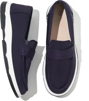 TUOPIN Mens Slip On Shoes,Black Loafers for Men,Canvas Slip On for Men,Casual Comfortable Shoes Fashion Light Weight