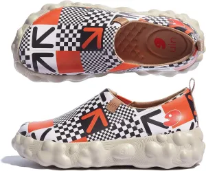 UIN Women's Fashion Sneakers Slip On Walking Art Travel Shoes Toledo Ⅵ Rainbow Crush 2
