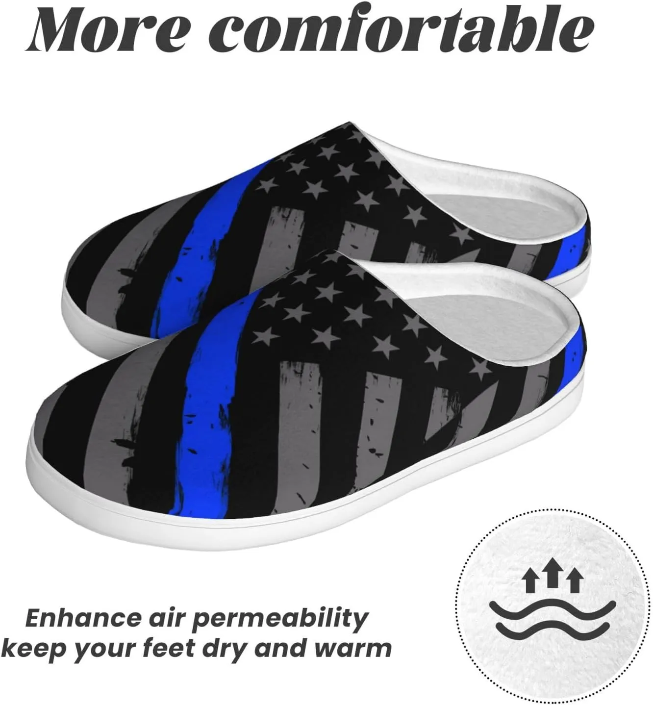 Unisex Slippers Winter Warm Non-Slip Fluffy Slippers Slip-On Plush Slippers House Slippers For Women Men Shoes Gifts