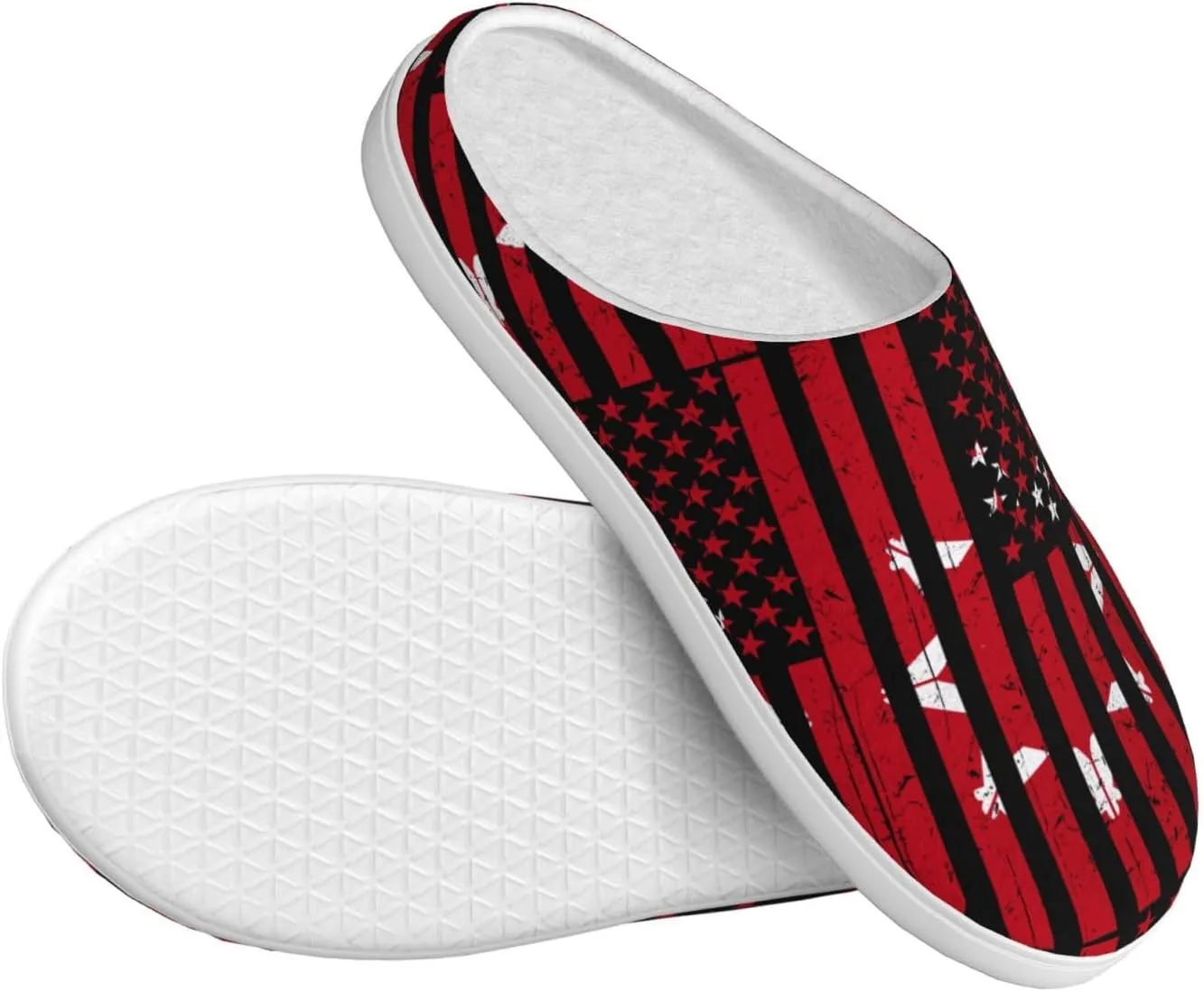 Unisex Slippers Winter Warm Non-Slip Fluffy Slippers Slip-On Plush Slippers House Slippers For Women Men Shoes Gifts