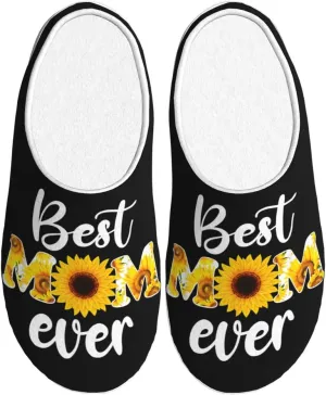 Unisex Warm Slippers Non-Slip Winter Fluffy Slippers Slip-On Plush Slippers Bedroom Slippers House Shoes For Men Women