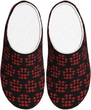Unisex Warm Slippers Non-Slip Winter Fluffy Slippers Slip-On Plush Slippers Bedroom Slippers House Shoes For Men Women