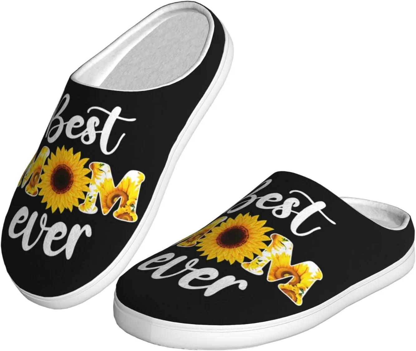 Unisex Warm Slippers Non-Slip Winter Fluffy Slippers Slip-On Plush Slippers Bedroom Slippers House Shoes For Men Women