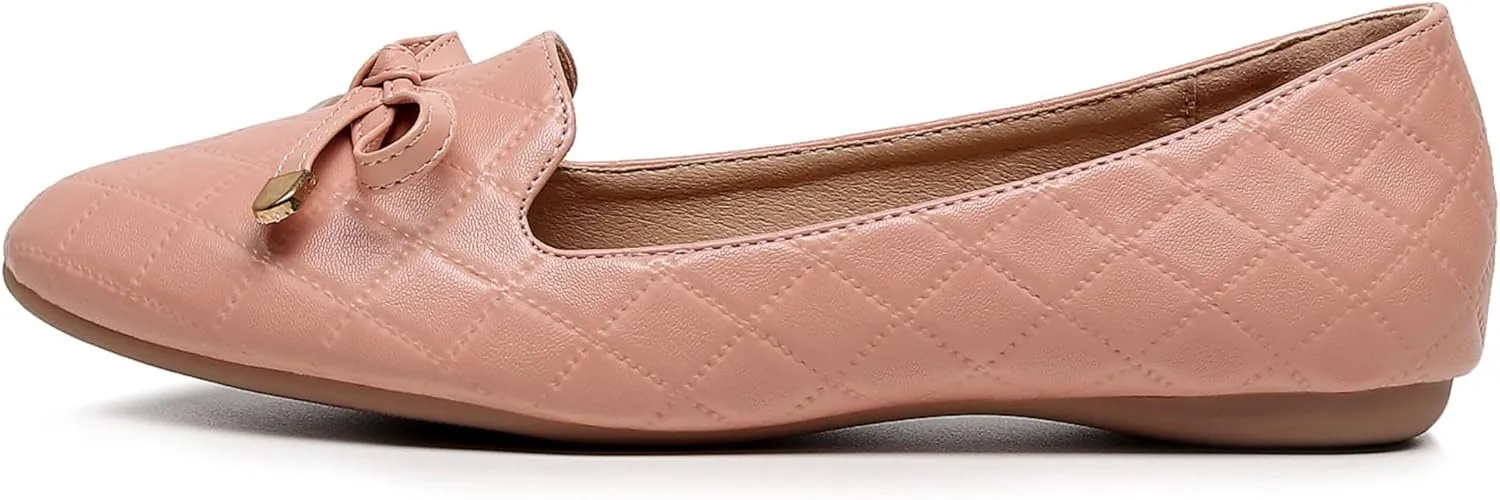 VenusCelia Women's Serenity Bow Flat Shoe